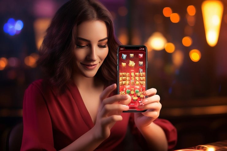 Layar login aplikasi rajamenang di perangkat mobile